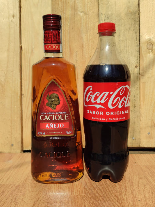 Pack Ron Cacique + Coca-Cola