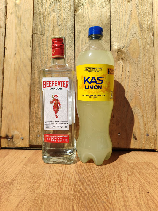 Pack Ginebra Beefeater + Kas de limón