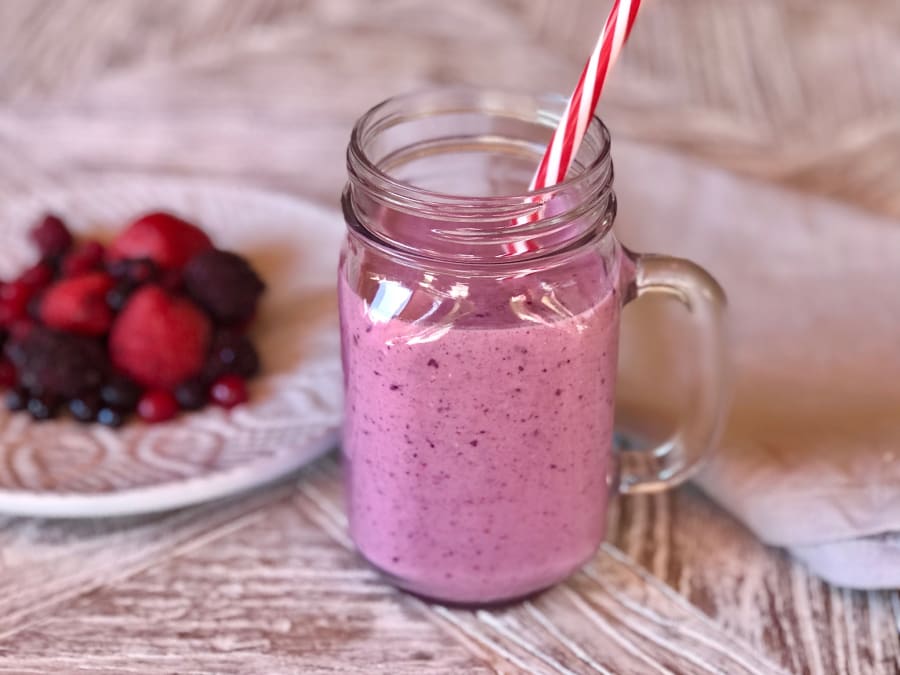 Batido de frutos rojos